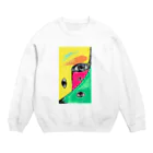 ザキの目と色 Crew Neck Sweatshirt