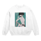 纈珠✝︎のびじん Crew Neck Sweatshirt