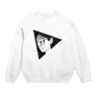 マチダタケルのSUZURIのお店のTRIANGLE GIRL Crew Neck Sweatshirt