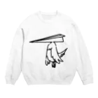 おおしまやすゆきのレターバード（Ａ） Crew Neck Sweatshirt