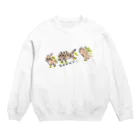 toripenのスベベベ走るマンチカン Crew Neck Sweatshirt