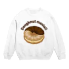 Cɐkeccooのドーナツマニア!!!ホイップサンド Crew Neck Sweatshirt