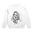 ふぁんねる牧場の宇宙のカエルちゃん Crew Neck Sweatshirt