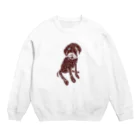 NIKORASU GOのチョコラブデザインTシャツ「それでおすわり?」（Tシャツ・パーカー・グッズ・ETC） Crew Neck Sweatshirt