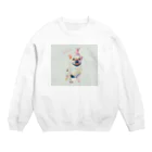 フレンチブルドッグのポトフ。のhappy  potofu Crew Neck Sweatshirt