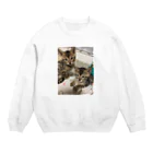 nyanyamaruの仲良し兄弟 Crew Neck Sweatshirt