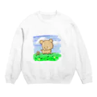 にゃーにゅーのただのクマ Crew Neck Sweatshirt