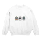 mononainaiの西武線特急3兄弟 Crew Neck Sweatshirt