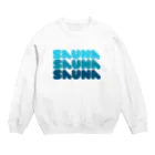 Saunagirl/サウナガールのSAUNA SAUNA SAUNA ブルー Crew Neck Sweatshirt