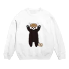 かざあなのレッサーパンダ威嚇 Crew Neck Sweatshirt