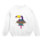 Funaまみむめものオシャレなオオハシ Crew Neck Sweatshirt