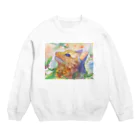 PHOTO LABOの動物横顔シリーズ ヤマネコ Crew Neck Sweatshirt