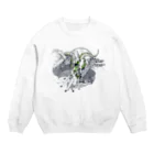 異星人生活日誌。のひび割れた私 Crew Neck Sweatshirt