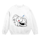 ponsukeの腹黒ウサギ、呆ける Crew Neck Sweatshirt