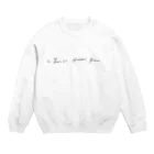 のじの-pray- in Jesus name Amen  Crew Neck Sweatshirt