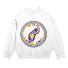 NK♥LOVEのCircle of happiness rainbow<sea slug> Crew Neck Sweatshirt
