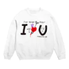 SUGIYAMA_terribleのクソダサI♡U Crew Neck Sweatshirt