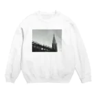 Kantaの時計塔と月 Crew Neck Sweatshirt