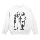 ぐにゃんじROCKのぐにゃっとした夫婦 Crew Neck Sweatshirt