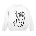 ぐにゃんじROCKのぐにゃっとしたギターリスト Crew Neck Sweatshirt