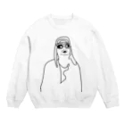 ぐにゃんじROCKのぐにゃっとしたサングラス Crew Neck Sweatshirt