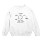アタマスタイルのドーパミン(脳内物質)：化学：化学構造・分子式 Crew Neck Sweatshirt