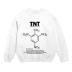 アタマスタイルのTNT(トリニトロトルエン：火薬・爆薬・爆発物)：化学：化学構造・分子式 Crew Neck Sweatshirt