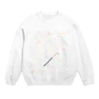 エリ―のあたまのなか Inside Eri's Headの【生理】Every period is colorful.／生理はカラフル。 Crew Neck Sweatshirt