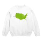 ۞ゆーえす۞の頑張って調べた（USA） Crew Neck Sweatshirt