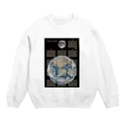 digiログの月の13ヶ月カレンダー/Luner 13 mouth calender Crew Neck Sweatshirt