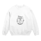 子どものまちの大人デパートのミニさくらカフェ風ロゴ Crew Neck Sweatshirt