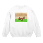 拙郎のガンバ君 Crew Neck Sweatshirt