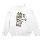 小島ふかせ画伯のボッタクリ商売のリサイクル Crew Neck Sweatshirt