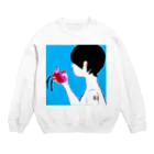  水 本 ¿ ? の心臓ﾑｷﾞｭﾑｷﾞｭ Crew Neck Sweatshirt