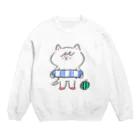 giant graphics（ジャイアントグラフィックス）のポシェットにゃんこ協会 Crew Neck Sweatshirt