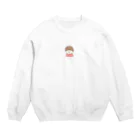 エンドウのエンドウの似顔絵 Crew Neck Sweatshirt