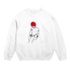 ハッシー/グラフィックデザイナーの読書 Crew Neck Sweatshirt