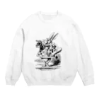 CABINWONDERLANDの時計うさぎ Crew Neck Sweatshirt