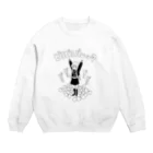 秋野ひらめのぴよぴよパニック Crew Neck Sweatshirt