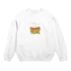 パンとかおいしいもののサンドイッチのイラスト Crew Neck Sweatshirt