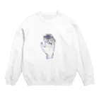 焼飯御飯のチラ見え Crew Neck Sweatshirt