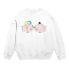 ۞ゆーえす۞のおりブタとひこブタ Crew Neck Sweatshirt