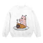 タキヲ＠スタンプ販売「どうぶつくん」のどうぶつくん（ごはん） Crew Neck Sweatshirt