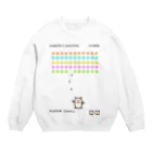 Mnakata　ハムスターチーズくんとその仲間たちのハムスターインベーダー Crew Neck Sweatshirt