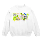 ituko*tukiyama-khの285★月山いつこ作品●お散歩と新緑1 Crew Neck Sweatshirt