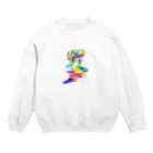 made blueのColorful Cat Crew Neck Sweatshirt