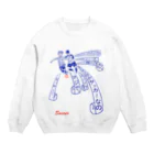 kumako33のサッカーしてますね。 Crew Neck Sweatshirt