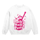 punkpantherのRock'n Roll Party pink Crew Neck Sweatshirt