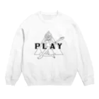 マチダタケルのSUZURIのお店のPLAY GIRL Crew Neck Sweatshirt