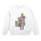 ふっかふっかひゅーんのひと Crew Neck Sweatshirt